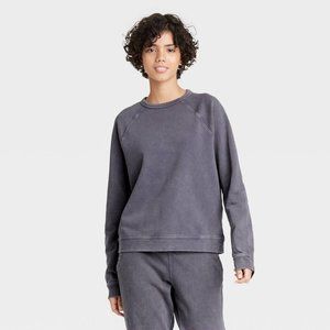 Universal Thread Women's Long Sleeved Sweatshirt Dark Gray Size XS